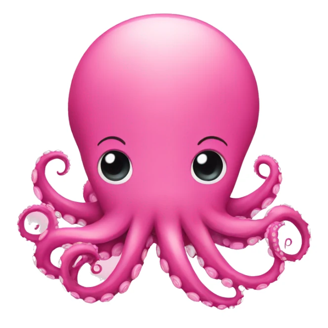 octopus pink sticker