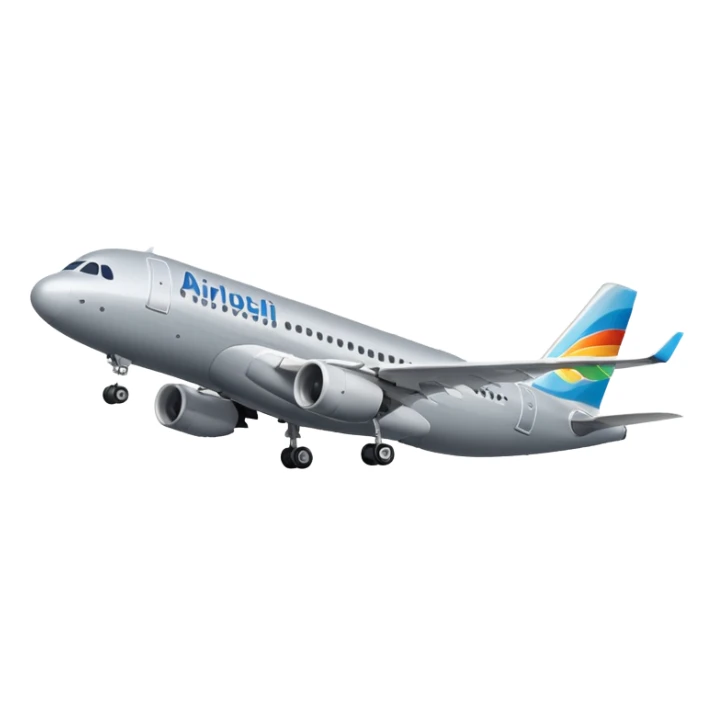 now i want a Airbus A318 Ponchi Airlines (gray colored) sticker