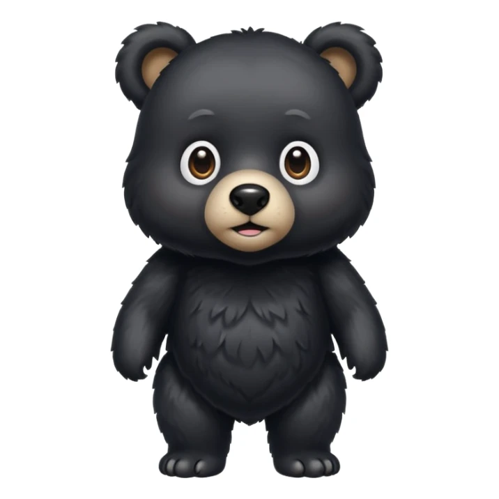 i wanna emoji black bear for my bio sticker
