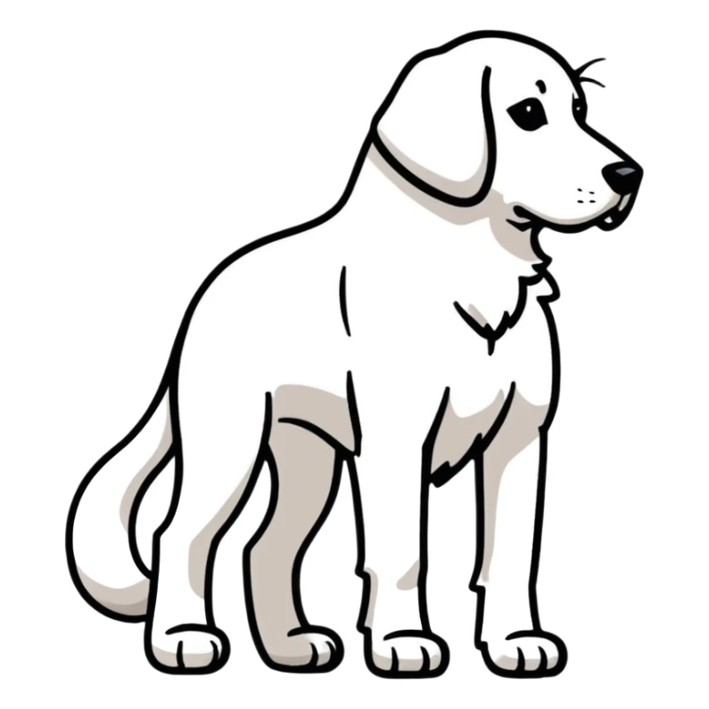 side profile of a dog sticker