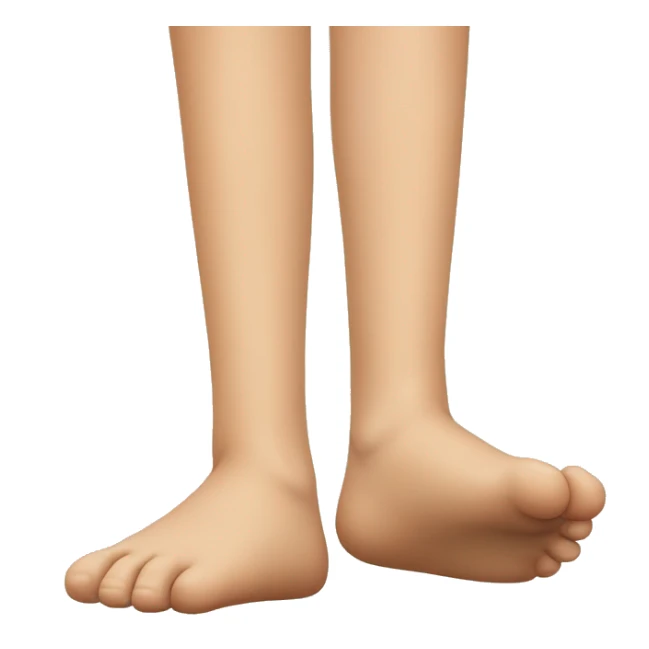 Girl with one huge foot and one regular foot sticker
