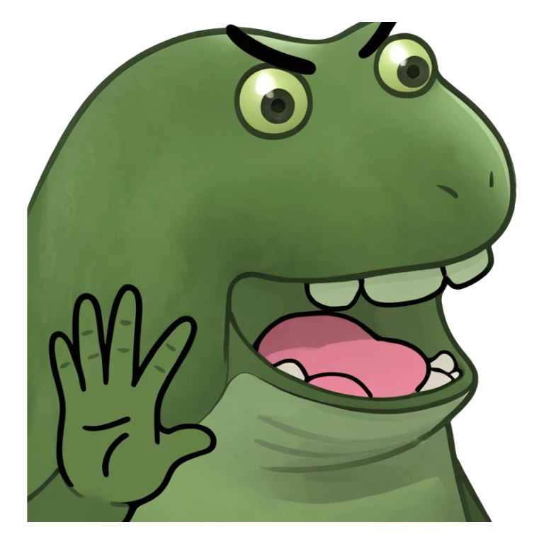 Face with tonuge out and hands to the side sticker