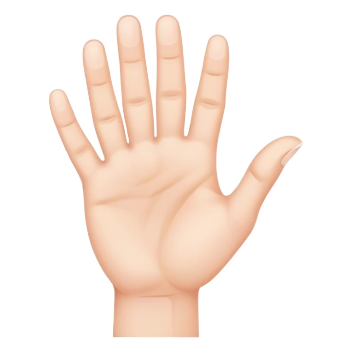 A hand with fingers spread and bent in a grabbing way sticker