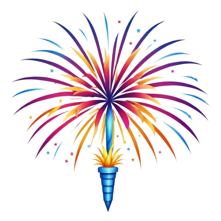 Fireworks sticker
