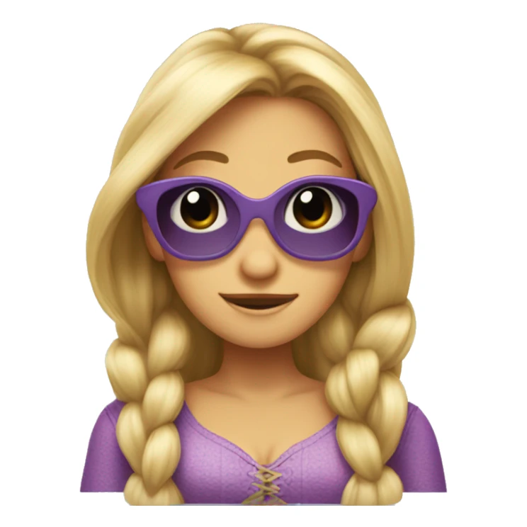 Rapunzel wearing sunglasses sticker