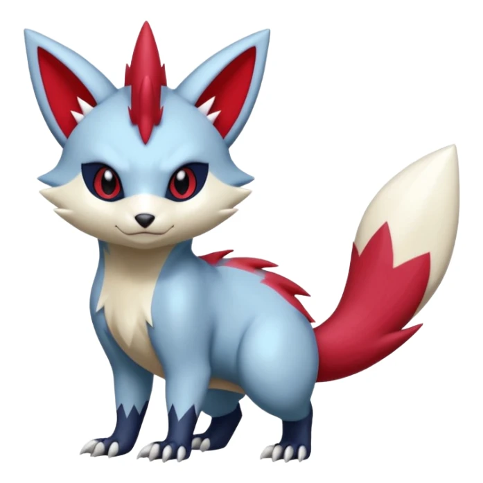 Sneasel-Zangoose-Furret-fusion sticker