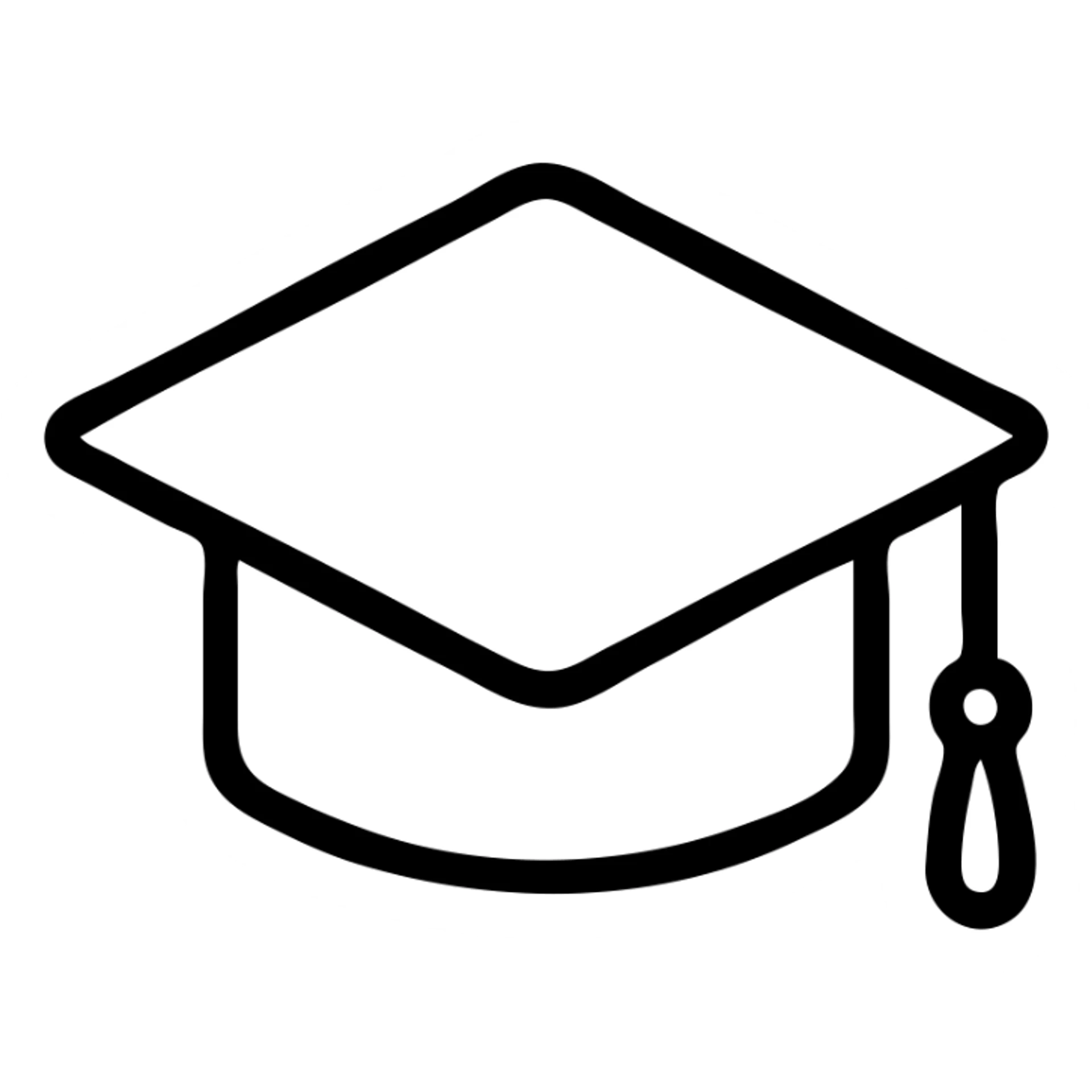 Icon student graduation  sticker