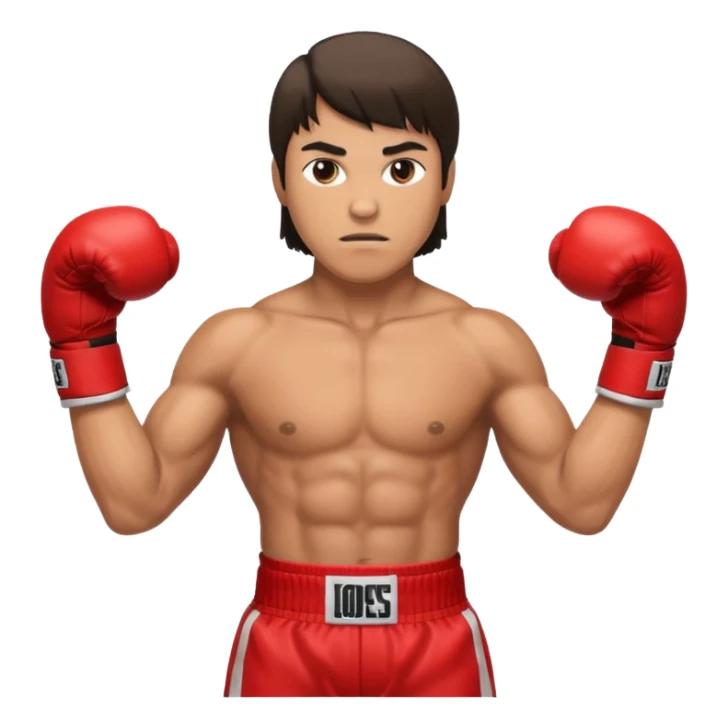 Boxer ,with a mullet haircut sticker