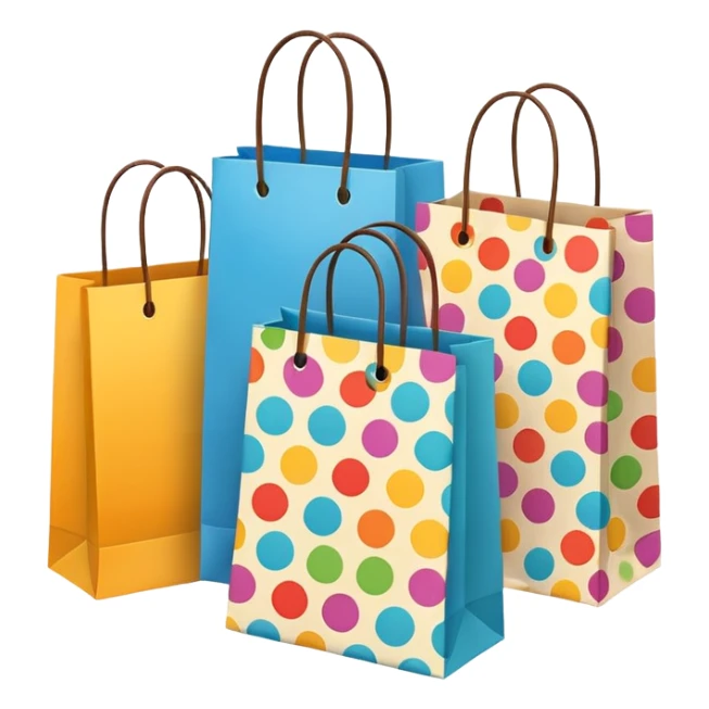 shopping bags from group outing sticker