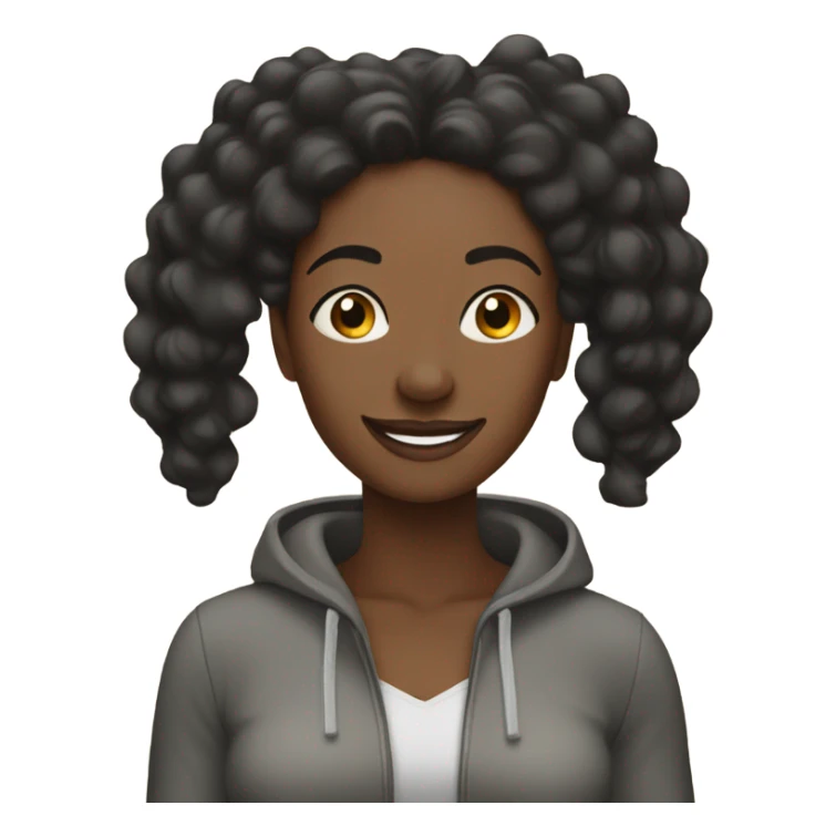 black woman enjoying life sticker