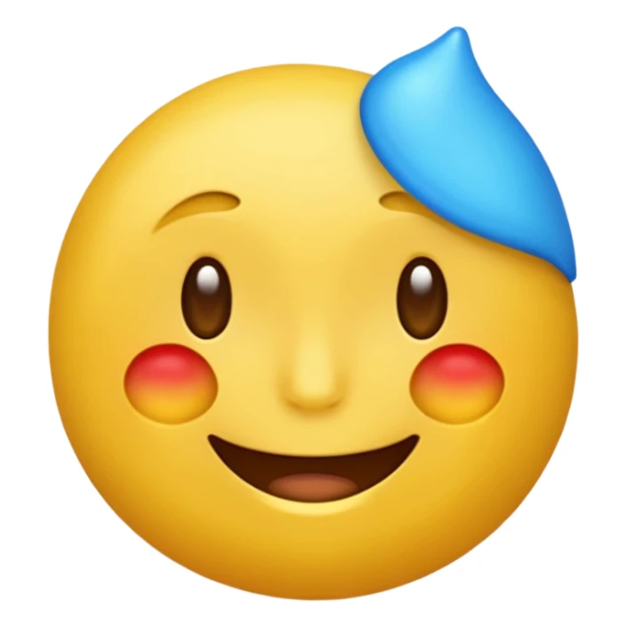 Un emoji qui pleure et qui sourit sticker