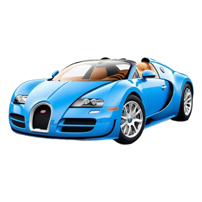 Bugatti Veyron - Bugatti (Model Year: 2020) (Iconic colour: Blue) sticker