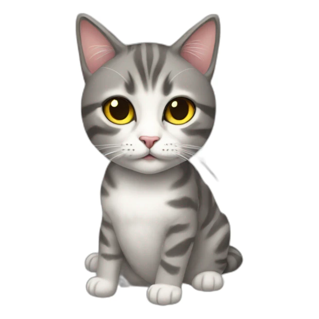 cat-cool-girl sticker