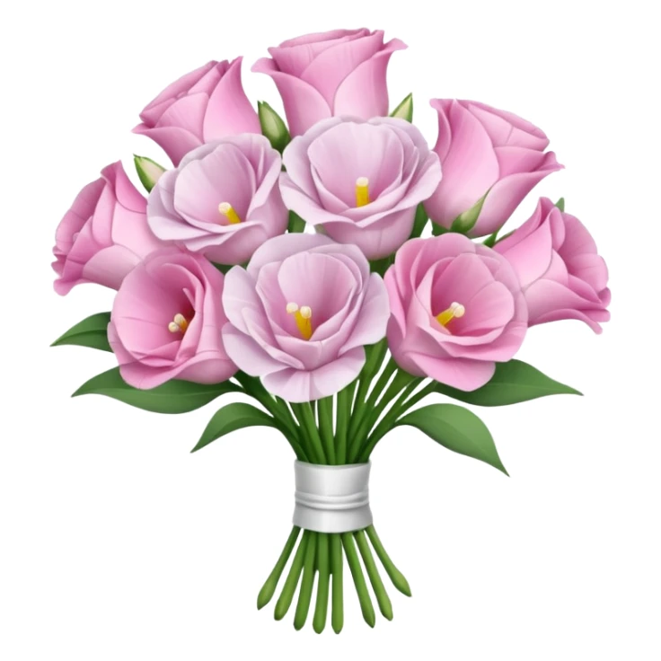 bouquet of realistic eustoma 15 sticker