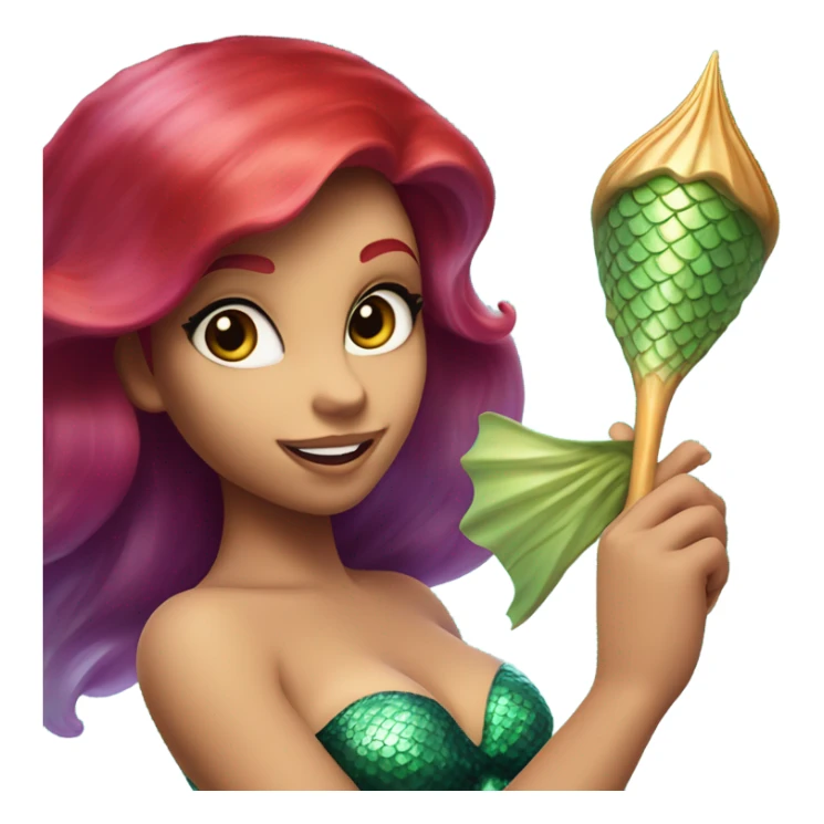 Ariel's fairy tale from the cartoon sticker