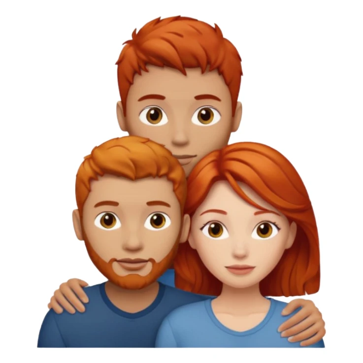 👩🏼‍❤️‍👨🏽 Something like this, but make the guy more lighter and give the girl a bit more red hair like ginger style sticker