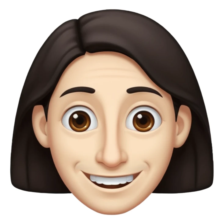 Créate a Jewish with a big nose and has a big sneaky smile emoji sticker