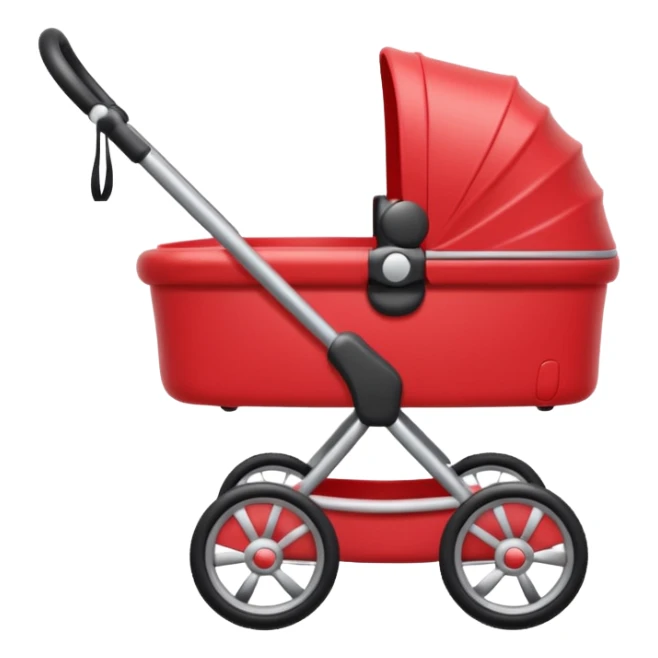 baby stroller with a photo symbol sticker