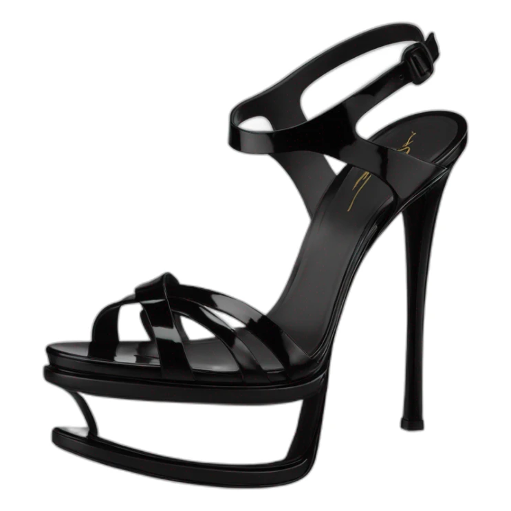 Ysl heel sandal TRIBUTE PLATFORM SANDAL black PATENT LEATHER sticker