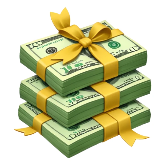 stash of dollars sticker