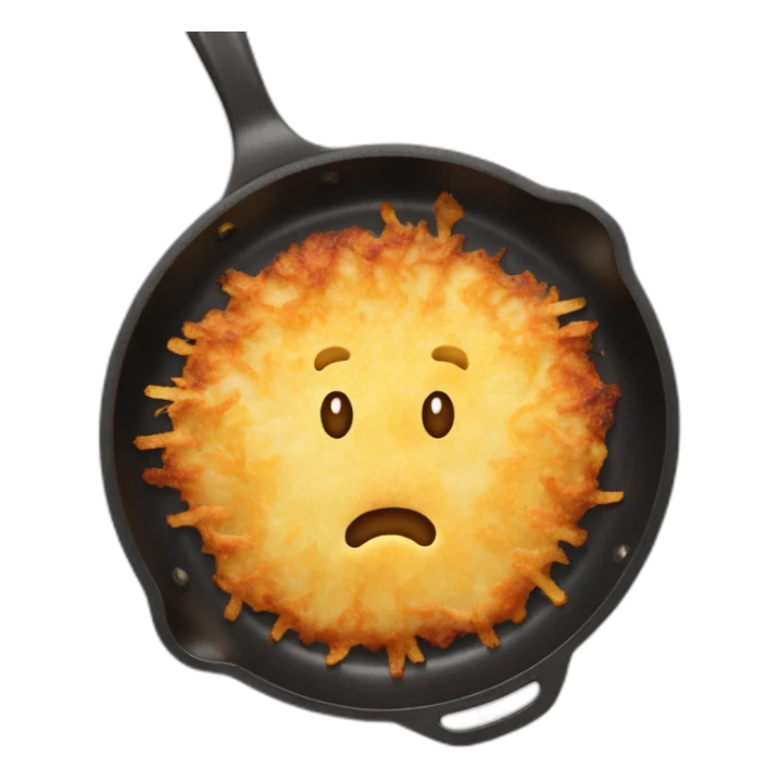 latkes in a frying pan sticker