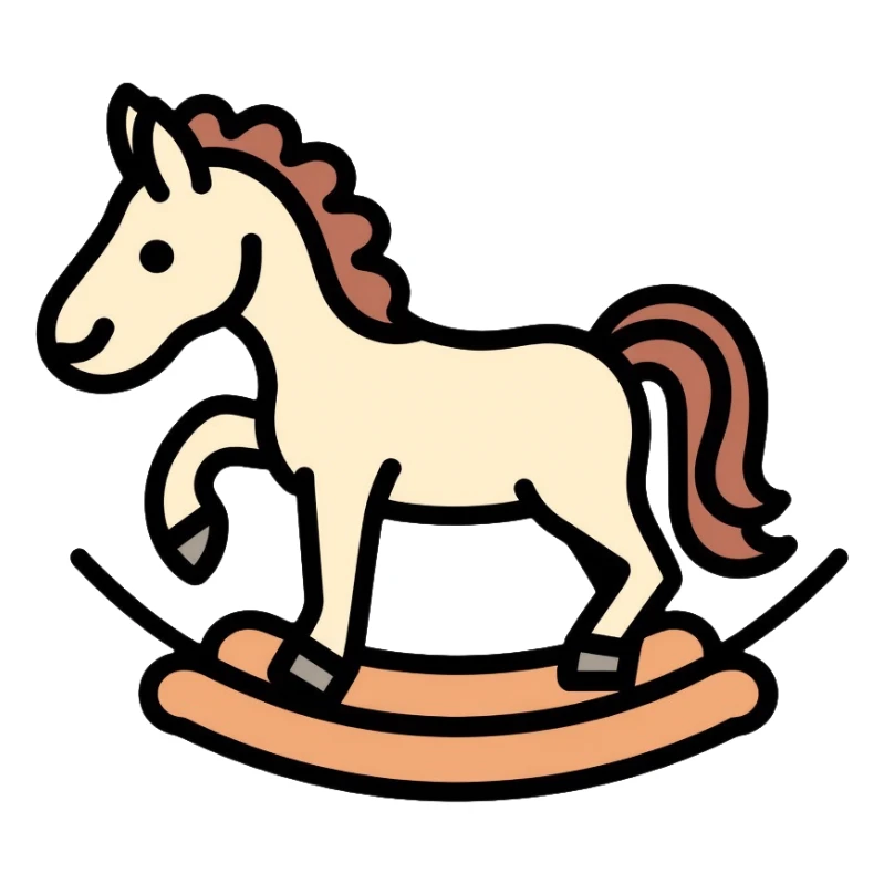 rocking horse sticker
