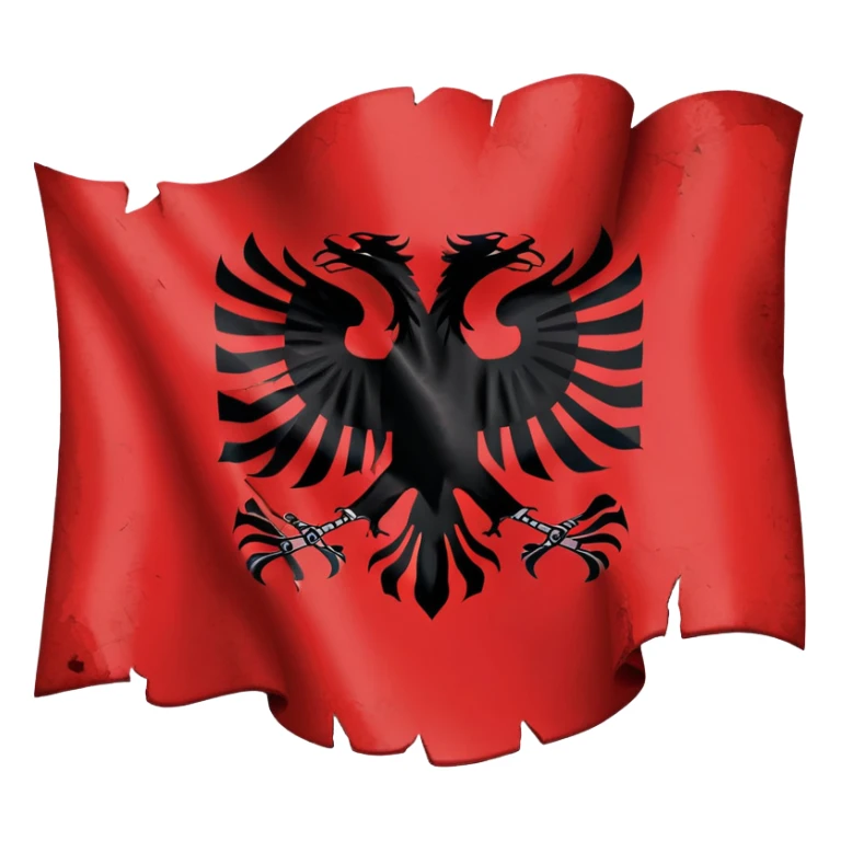 Albanian flag ripped by Greeks sticker