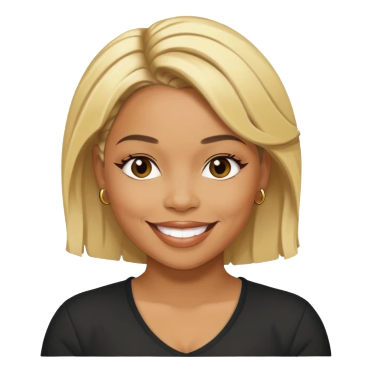 Tionne T-Boz Watkins with blonde hair sticker