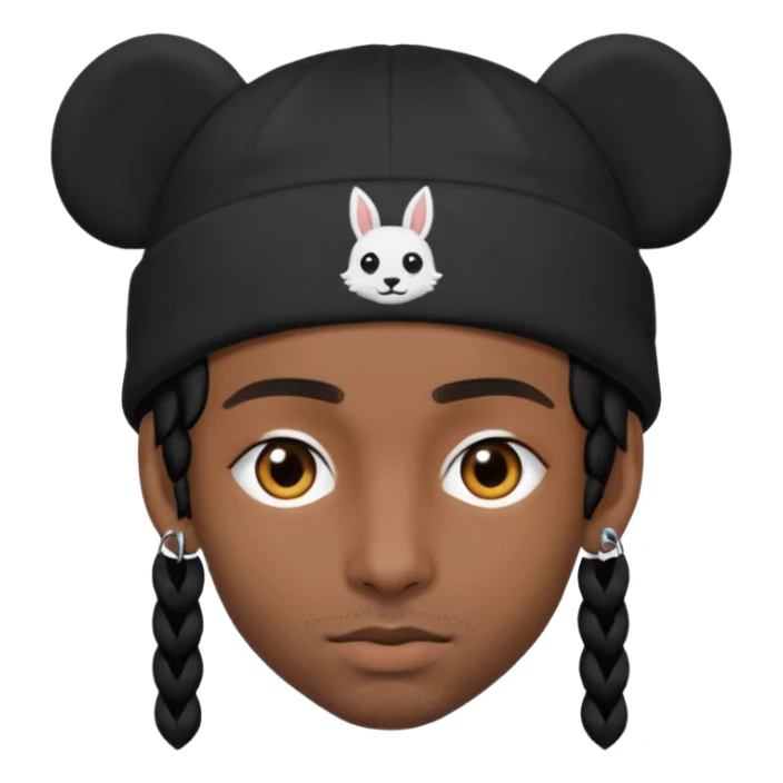 Bonnet à oreilles longues et pointues de playboi carti  sticker