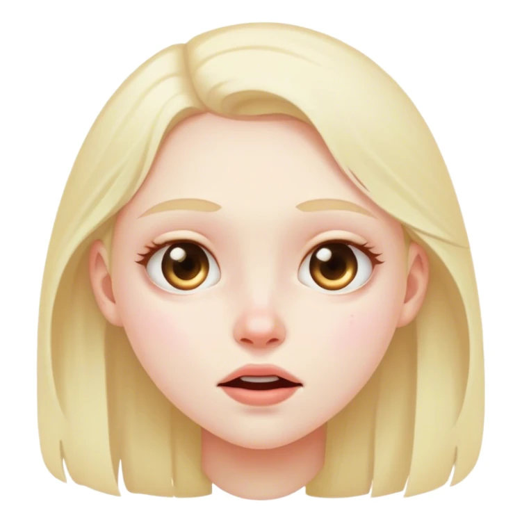 Beautiful girl sick sticker