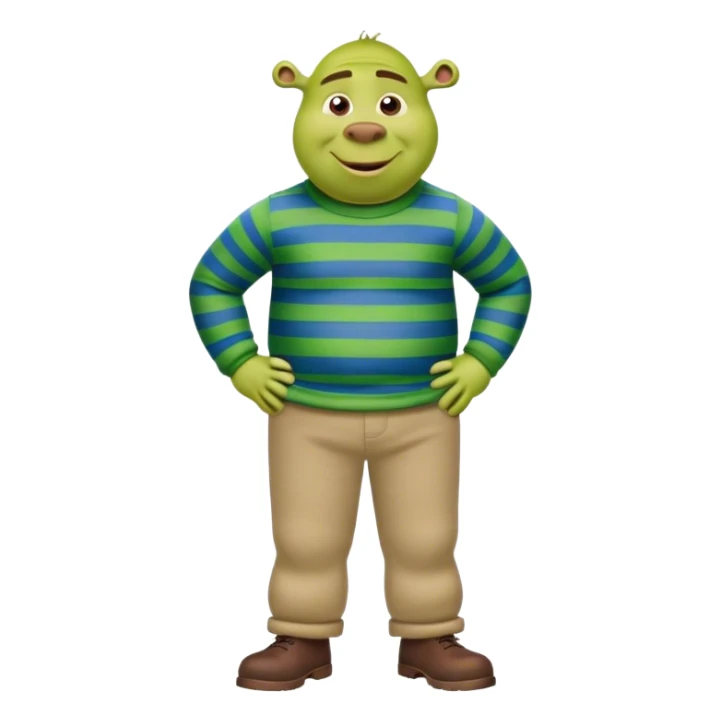 Shrek as blue's clues  sticker