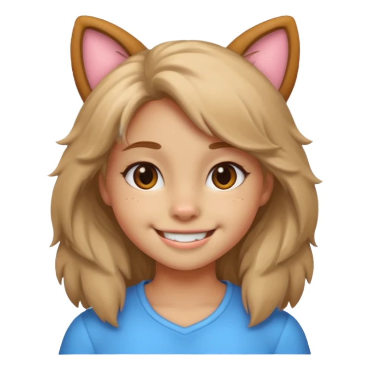 The girl is a furry sticker