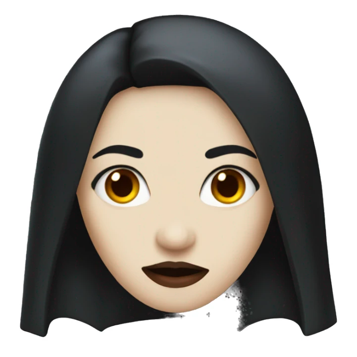 woman vampire with black hair  sticker