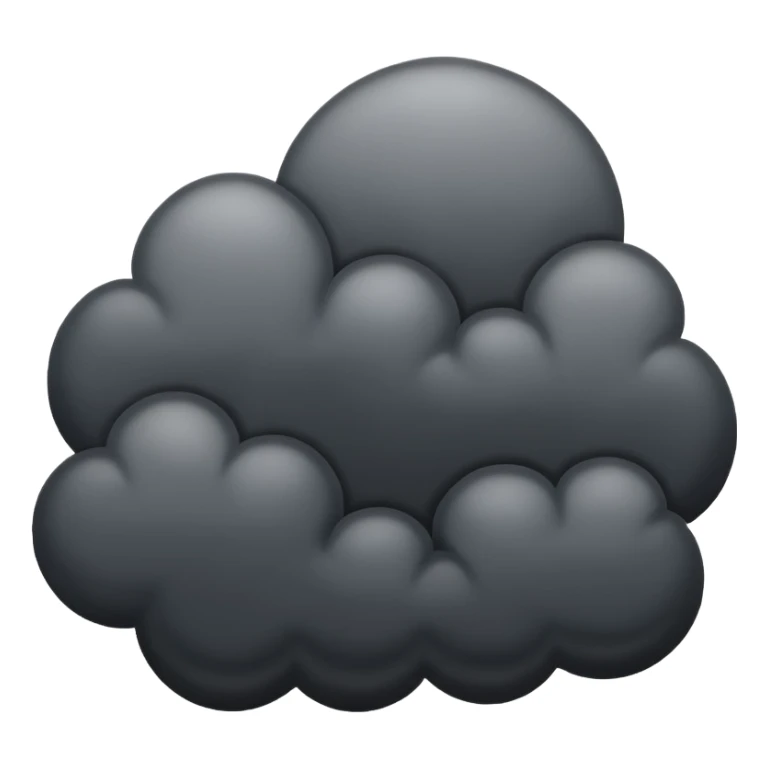 dark clouds sticker