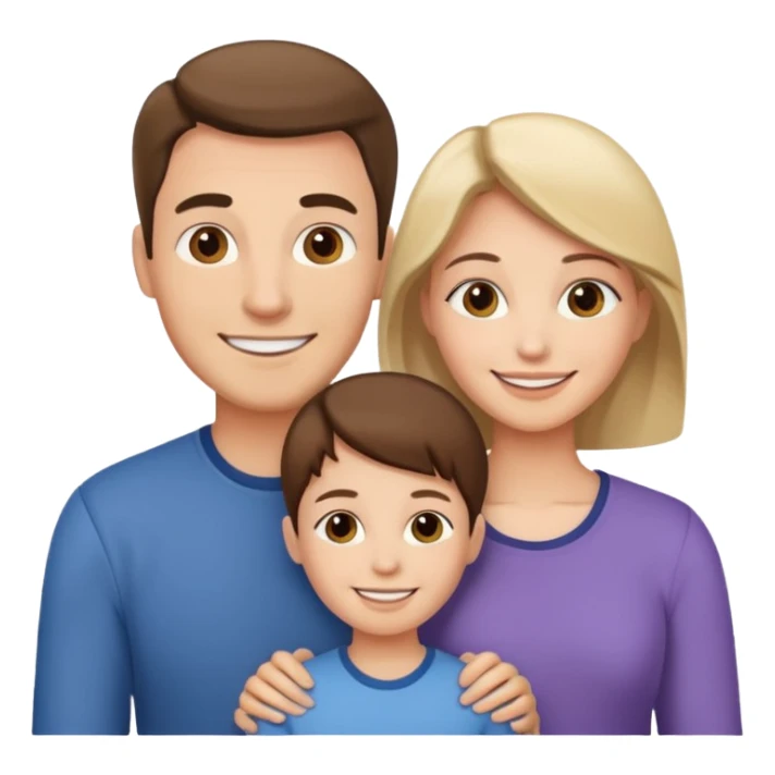 PAPÁ MAMA DOS HIJOS Y UNA HIJA sticker