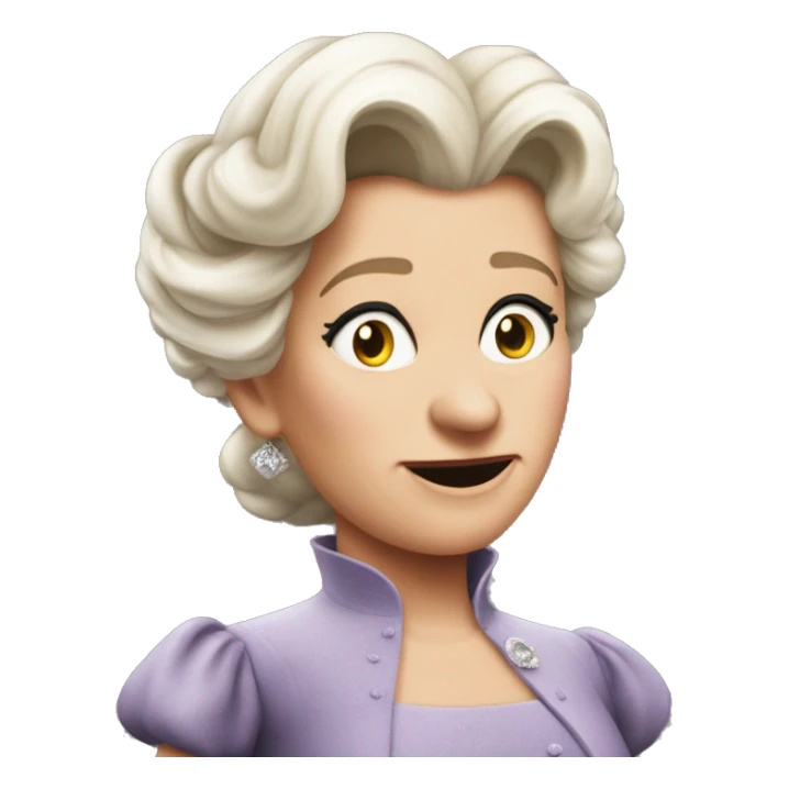 Ursula von der Leyenl photorealistic shrugs sticker