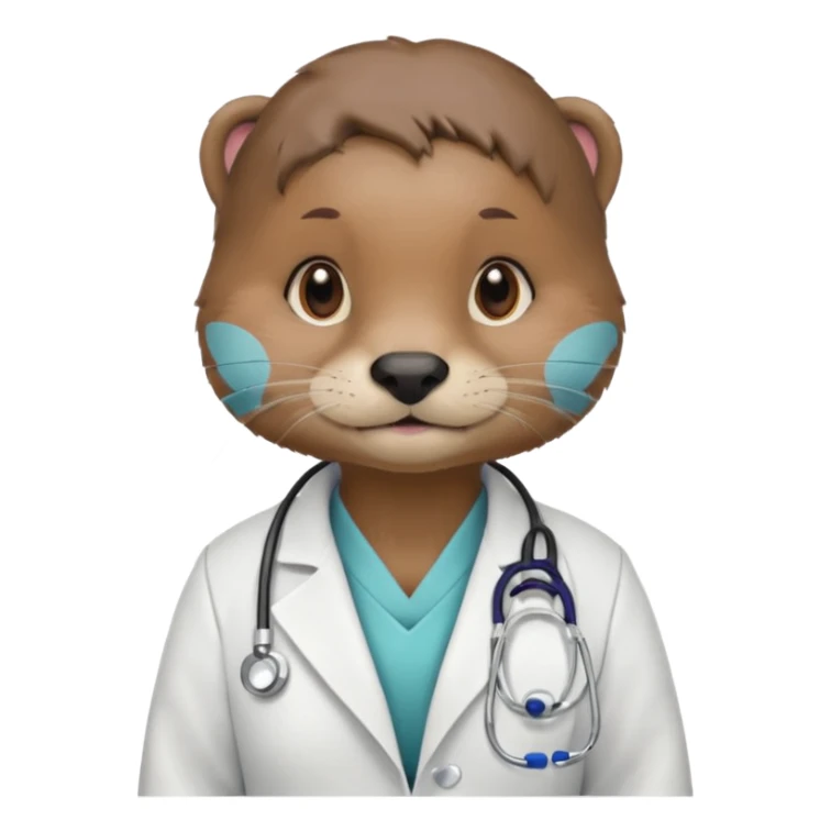 haz una nutria femenina como nutriologa sticker