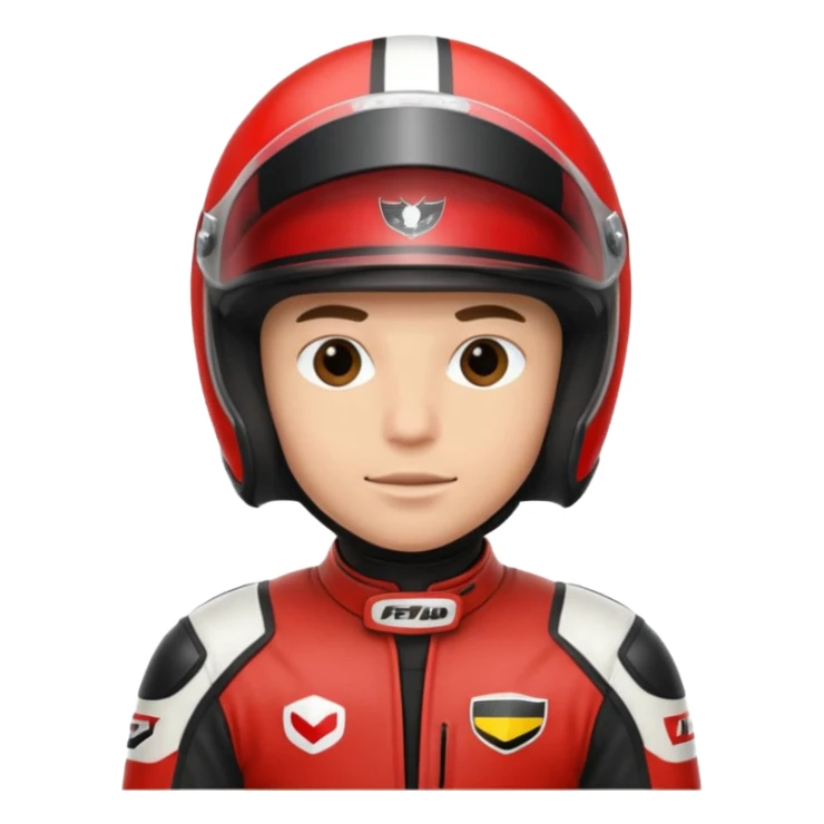 motorcycle racer with full face helmet sticker