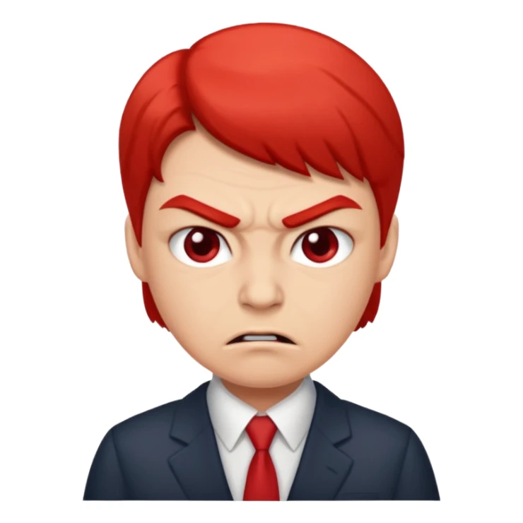 Business secretary is angry sticker