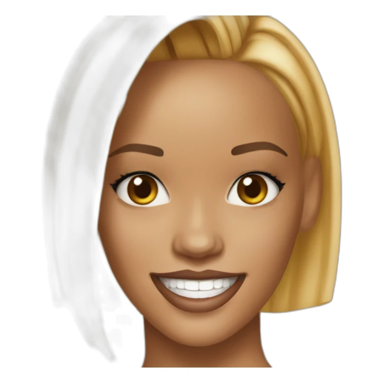 Robyn Rihanna Fenty smilling sticker