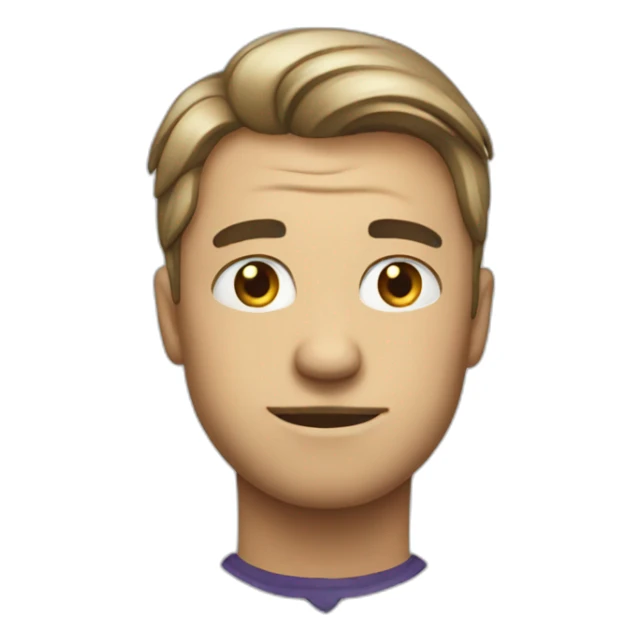 Man shaking his hand under his neck looking disappointed  sticker