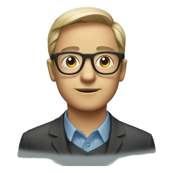 telegram with glasses sticker