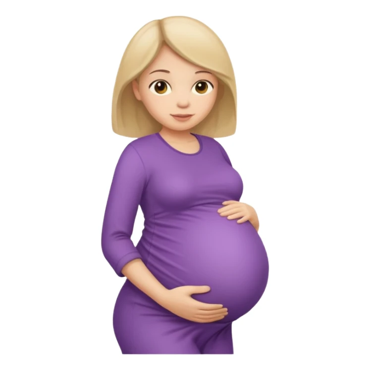 A girl pregnant full body, please. sticker