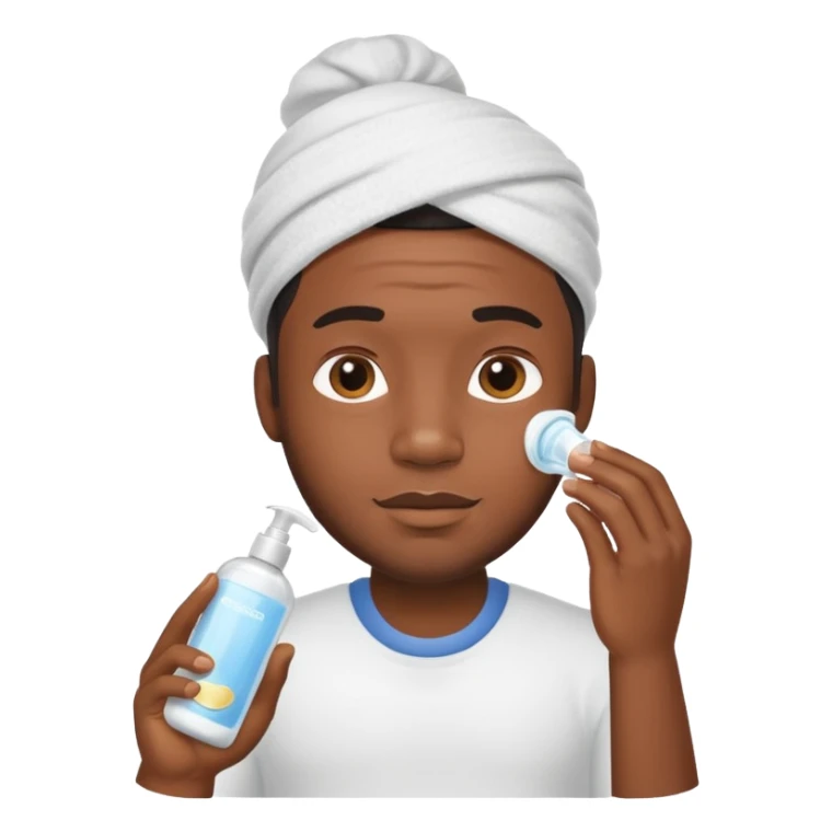 Baby oil and lotion black man sticker