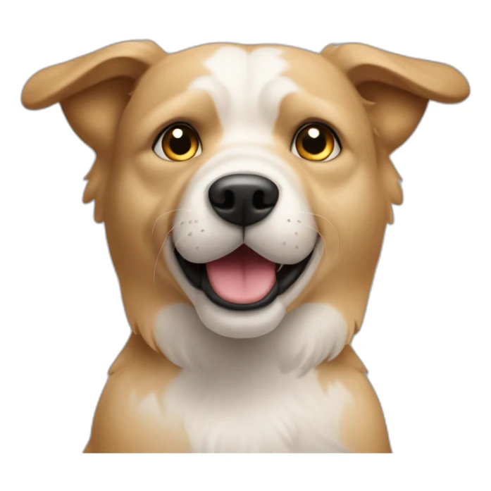 Hund der den mittel Finger zeigt sticker