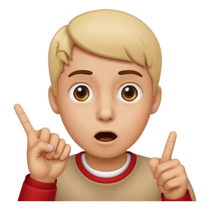 W made out with fingers emoji  sticker