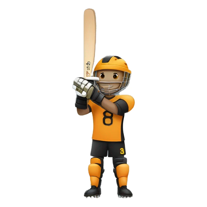 Goalkeeper with wooden sword and pencil  sticker
