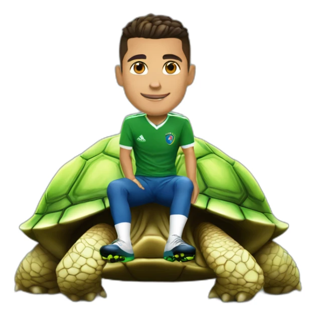 Ronaldo sur tortue sticker