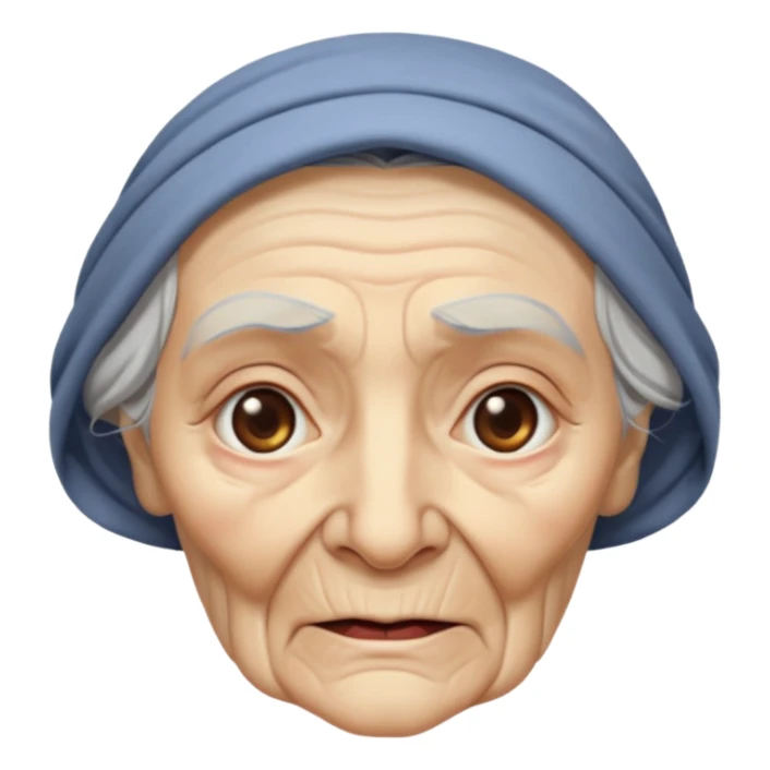 oldwoman, old age sticker