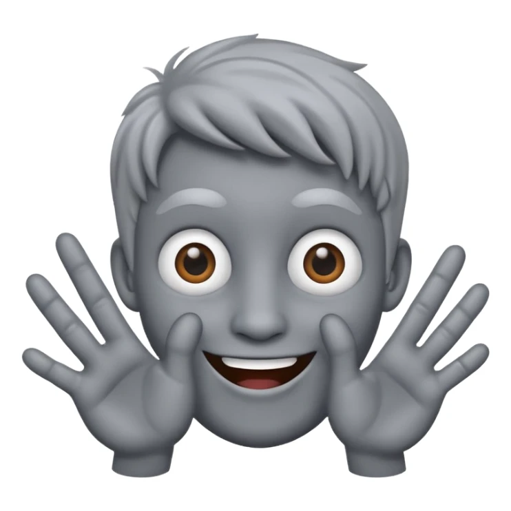 Create a cartoon-realistic Thing with exaggerated fingers & playful personality. sticker